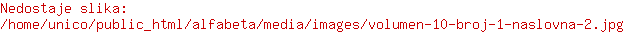 Volumen 10, broj 1 naslovna Volumen 10, broj 1 naslovna